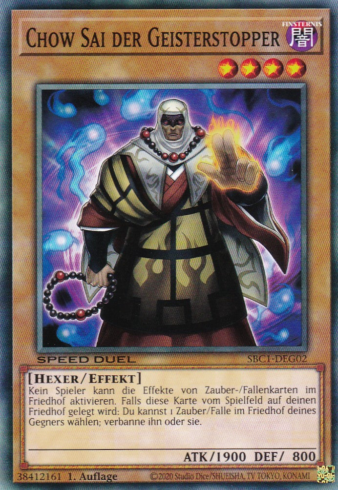 Chow Sai der Geisterstopper - SBC1-DEG02 - Common - 1. Auflage - Deutsch - Speed Duel: Streets of Battle City