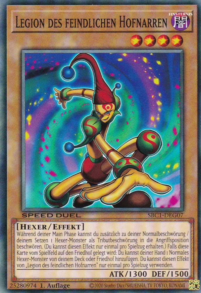 Legion des feindlichen Hofnarren - SBC1-DEG07 - Common - 1. Auflage - Deutsch - Speed Duel: Streets of Battle City