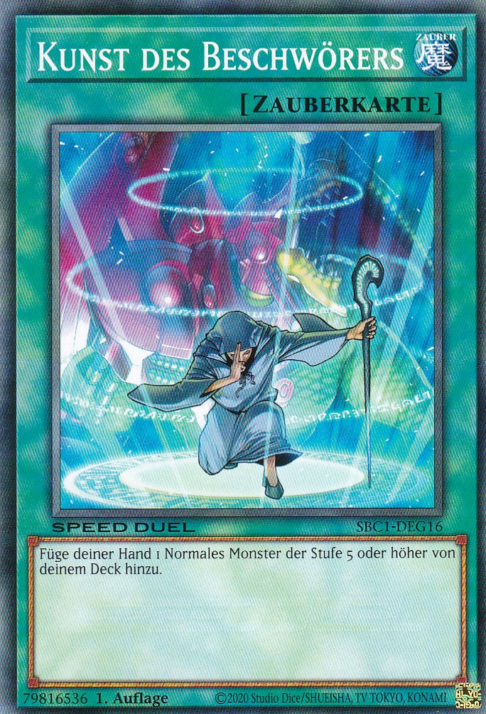 Kunst des Beschwörers - SBC1-DEG16 - Common - 1. Auflage - Deutsch - Speed Duel: Streets of Battle City