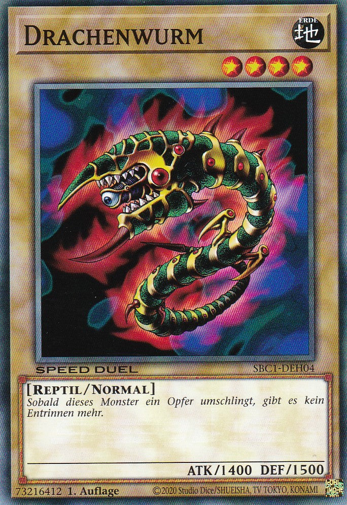 Drachenwurm - SBC1-DEH04 - Common - 1. Auflage - Deutsch - Speed Duel: Streets of Battle City