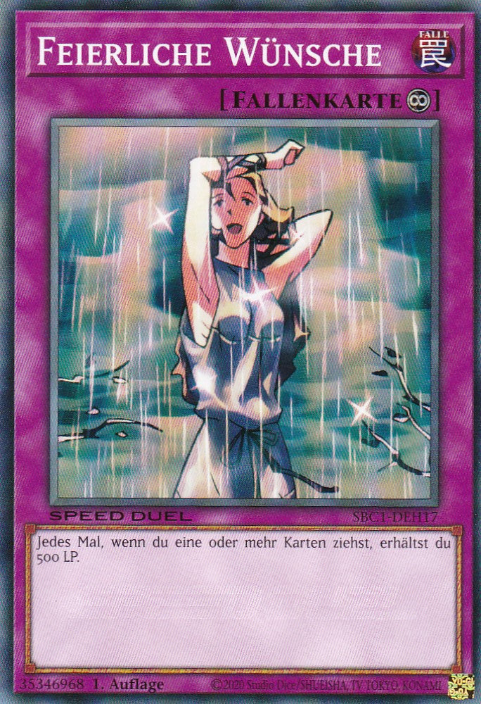 Feierliche Wünsche - SBC1-DEH17 - Common - 1. Auflage - Deutsch - Speed Duel: Streets of Battle City