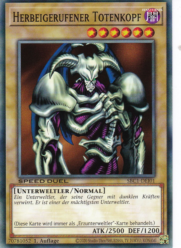 Herbeigerufener Totenkopf - SBC1-DEI01 - Common - 1. Auflage - Deutsch - Speed Duel: Streets of Battle City