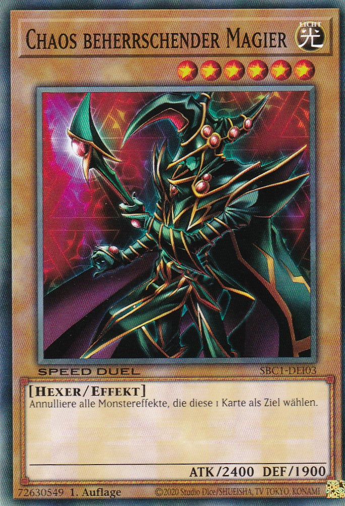 Chaos beherrschender Magier - SBC1-DEI03 - Common - 1. Auflage - Deutsch - Speed Duel: Streets of Battle City