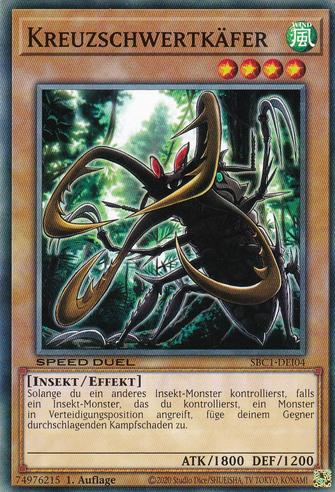 Kreuzschwertkäfer - SBC1-DEI04 - Common - 1. Auflage - Deutsch - Speed Duel: Streets of Battle City