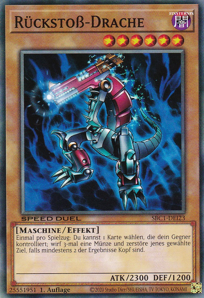Rückstoß-Drache - SBC1-DEI23 - Common - 1. Auflage - Deutsch - Speed Duel: Streets of Battle City