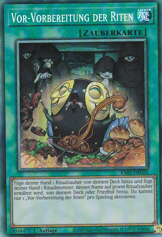 Vor-Vorbereitung der Riten - RA01-DE055 - Collectors Rare - 1. Auflage - Deutsch - Einzelkarten aus: 25th Anniversary Rarity Collection