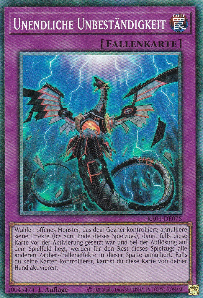 Unendliche Unbeständigkeit - RA01-DE075 - Collectors Rare - 1. Auflage - Deutsch - Einzelkarten aus: 25th Anniversary Rarity Collection