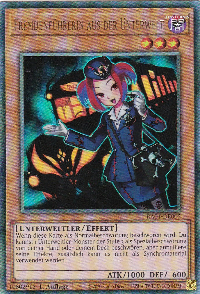 Fremdenführerin aus der Unterwelt - RA01-DE005 - Ultimate Rare - 1. Auflage - Deutsch - Einzelkarten aus: 25th Anniversary Rarity Collection