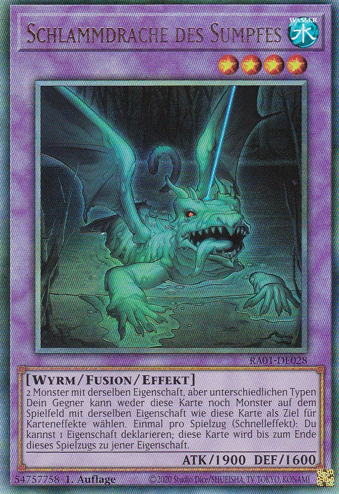 Schlammdrache des Sumpfes - RA01-DE028 - Ultimate Rare - 1. Auflage - Deutsch - Einzelkarten aus: 25th Anniversary Rarity Collection