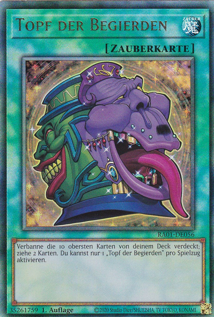 Topf der Begierden - RA01-DE056 - Ultimate Rare - 1. Auflage - Deutsch - Einzelkarten aus: 25th Anniversary Rarity Collection
