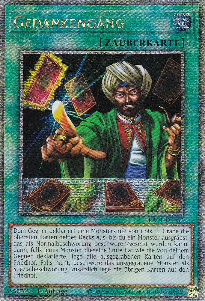 Gedankengang - RA01-DE052 - Quarter Century Secret Rare - 1. Auflage - Deutsch - Einzelkarten aus: 25th Anniversary Rarity Collection