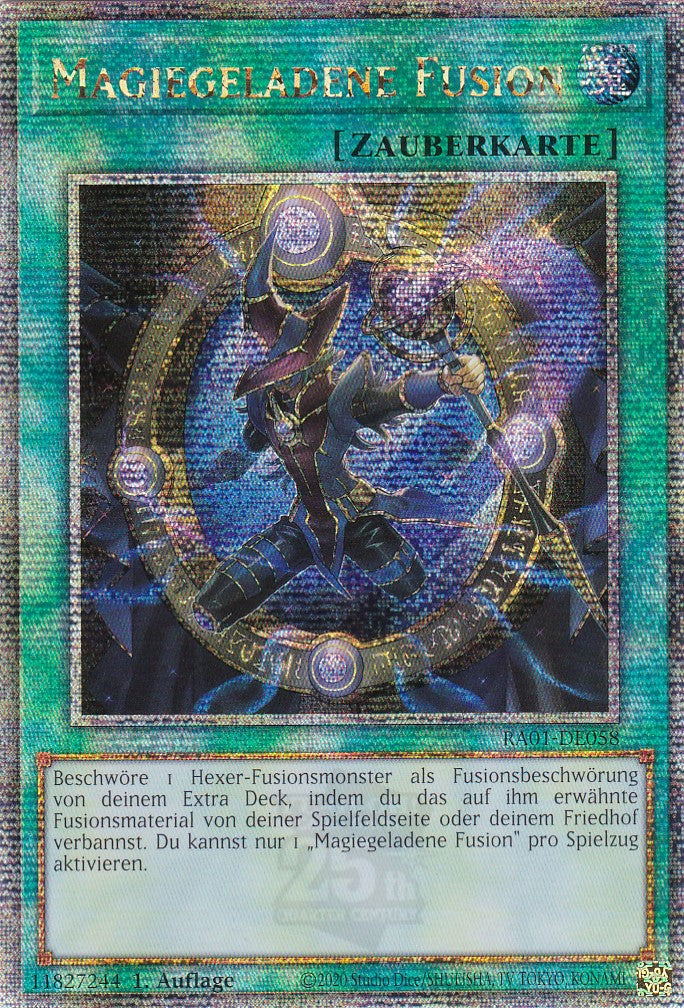 Magiegeladene Fusion - RA01-DE058 - Quarter Century Secret Rare - 1. Auflage - Deutsch - Einzelkarten aus: 25th Anniversary Rarity Collection