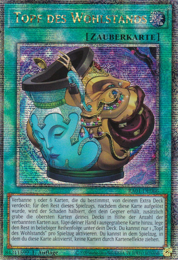 Topf des Wohlstands - RA01-DE066 - Quarter Century Secret Rare - 1. Auflage - Deutsch - Einzelkarten aus: 25th Anniversary Rarity Collection