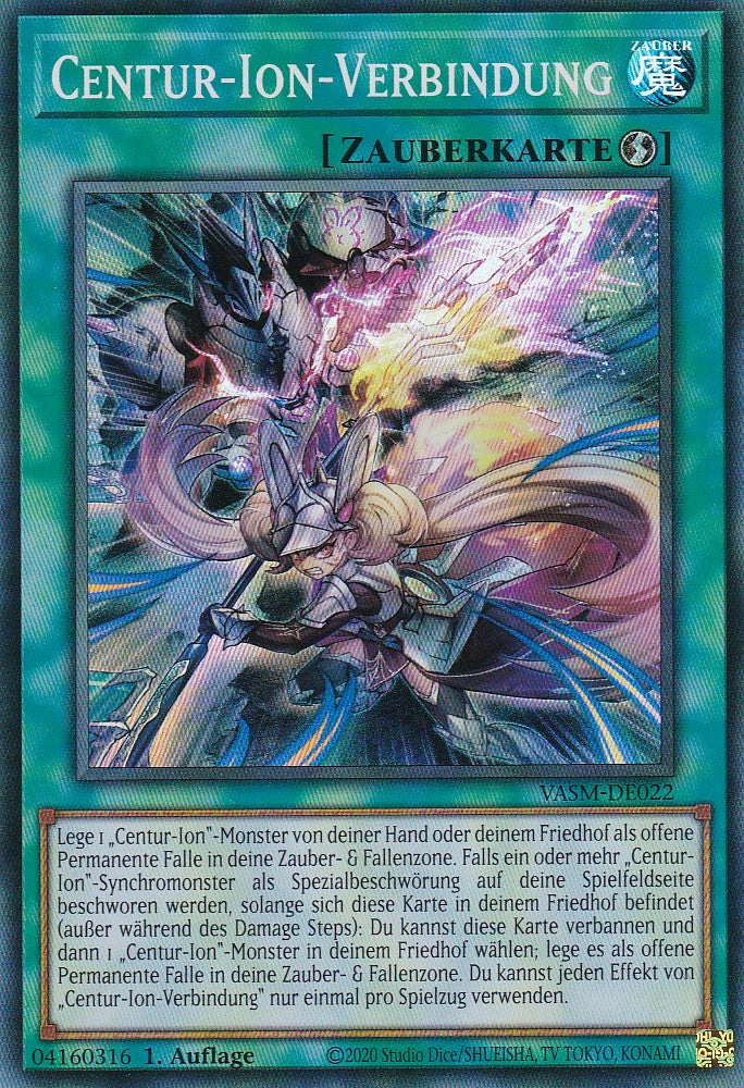 Centur-Ion-Verbindung - VASM-DE022 - Super Rare - 1. Auflage - Deutsch - Einzelkarte aus: Valiant Smashers