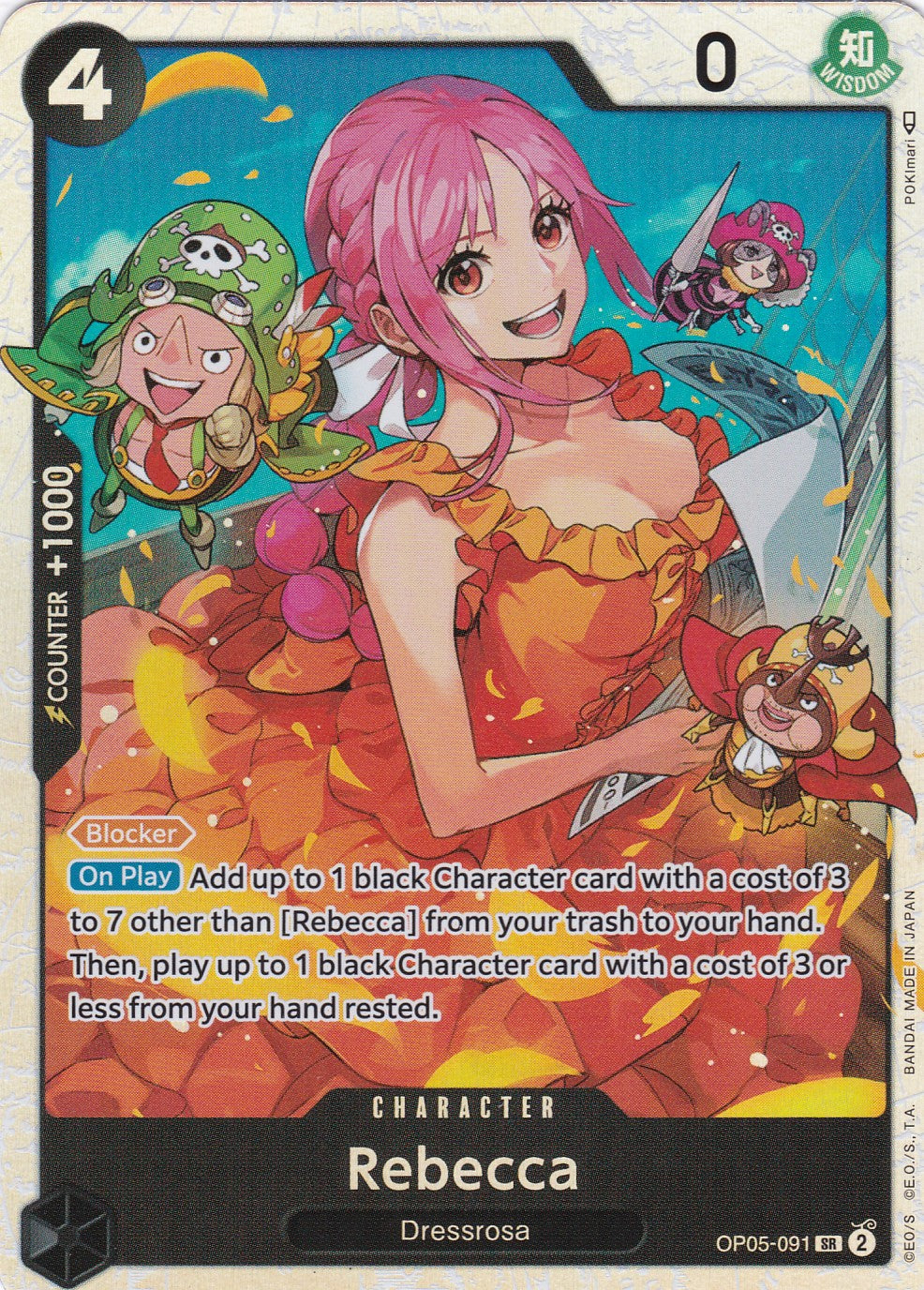 Rebecca (OP05-091) (V.1) - Super Rare - Awakening of the New