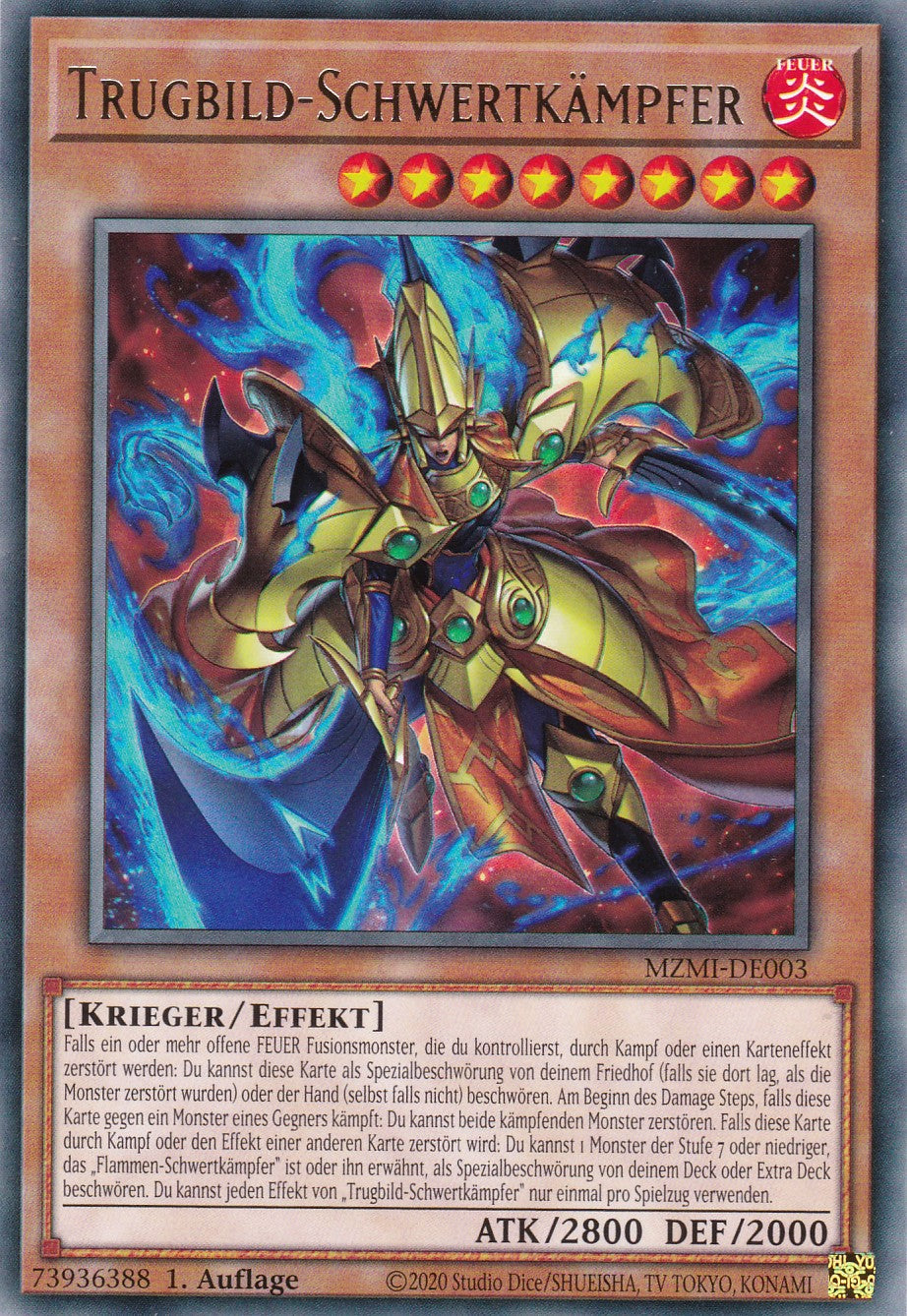 Trugbild-Schwertkämpfer - MZMI-DE003 - Rare - 1. Auflage - Rare - Maze of Millennia