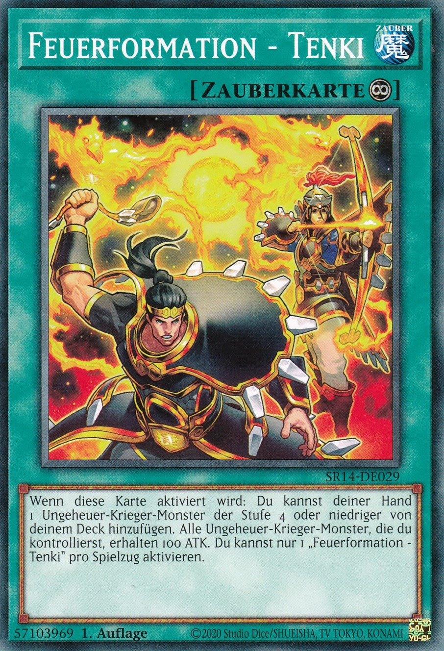 Feuerformation - Tenki - SR14-DE029 - Common - 1. Auflage - Common - Structure Deck: Fire Kings