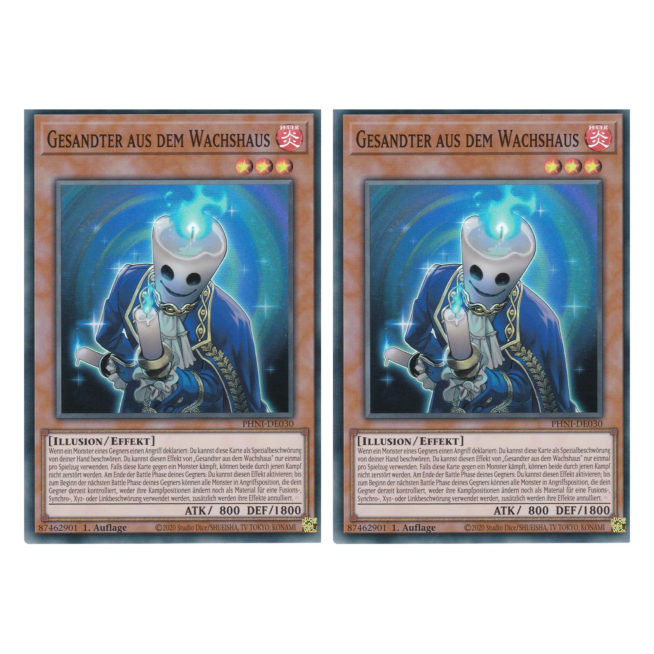 Gesandter aus dem Wachshaus - PHNI-DE030 - Super Rare - Deutsch - 1. Auflage - Phantom Nightmare - Duo Set (2 Stück) - Yu-Gi-Oh!