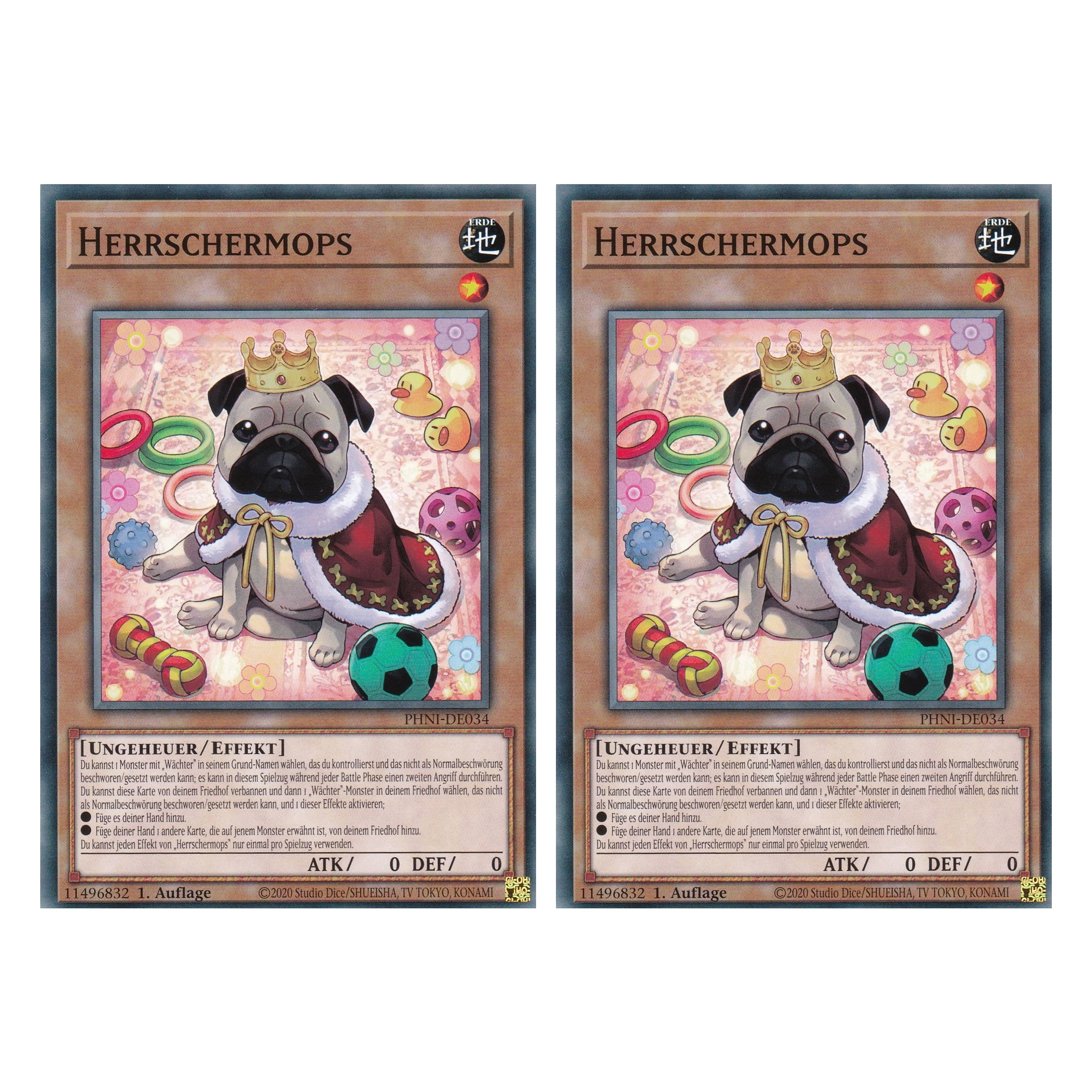 Herrschermops - PHNI-DE034 - Common - Deutsch - 1. Auflage - Phantom Nightmare - Duo Set (2 Stück) - Yu-Gi-Oh!