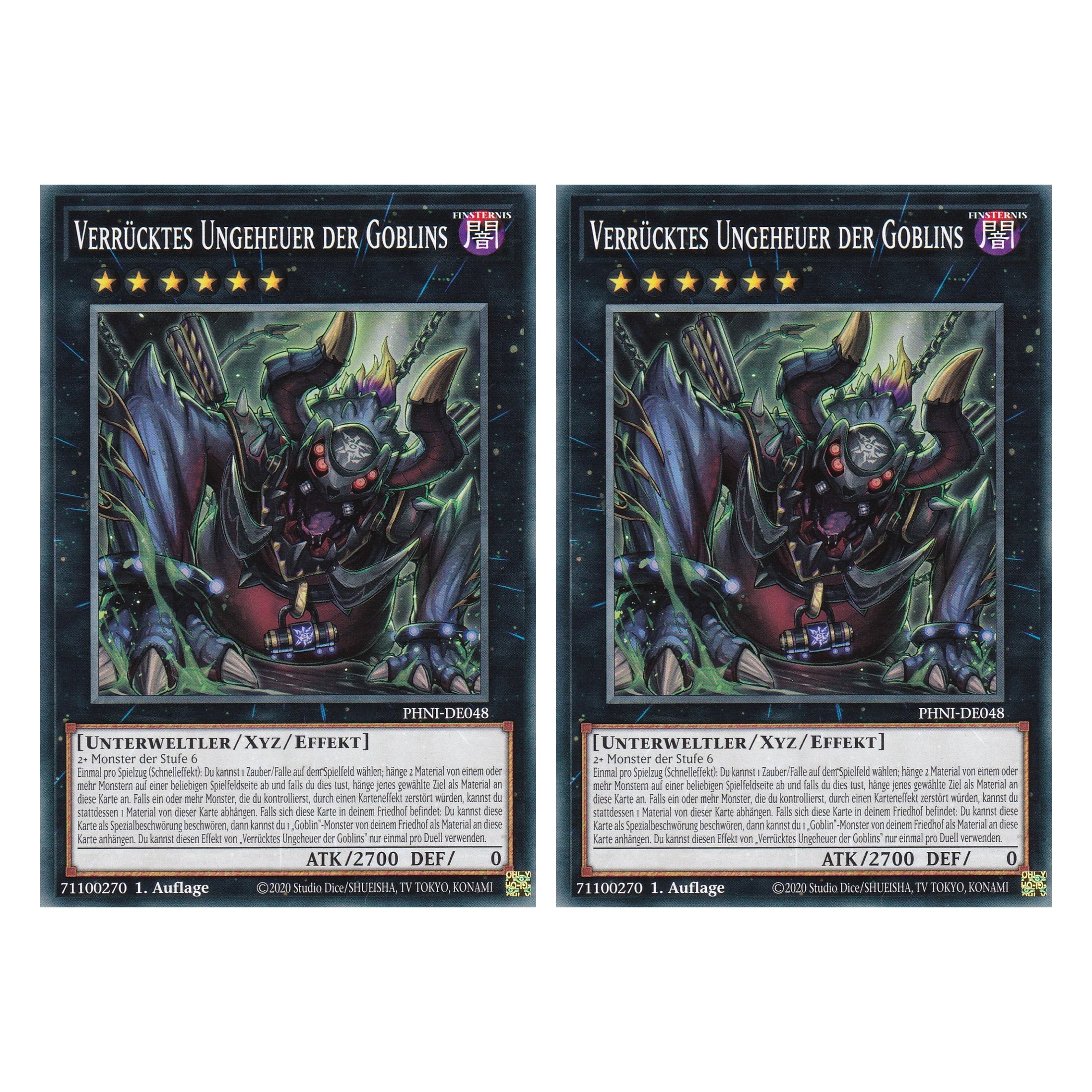 Verrücktes Ungeheuer der Goblins - PHNI-DE048 - Common - Deutsch - 1. Auflage - Phantom Nightmare - Duo Set (2 Stück) - Yu-Gi-Oh!