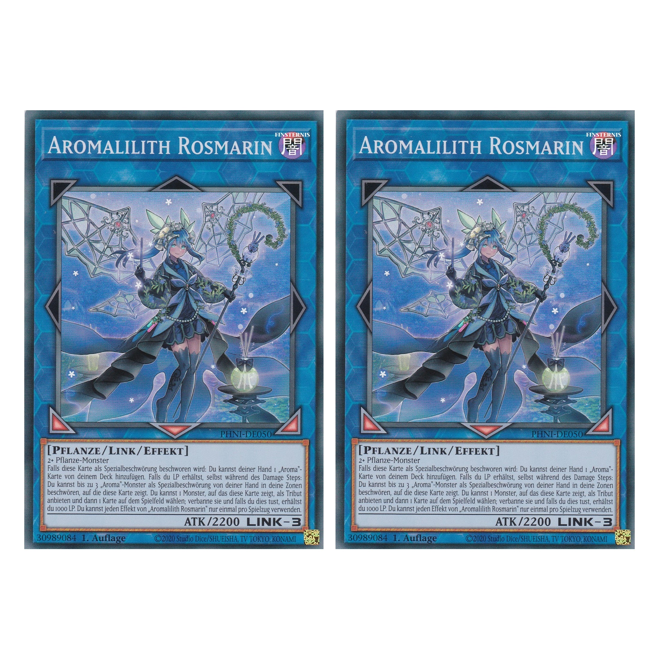 Aromalilith Rosmarin - PHNI-DE050 - Super Rare - Deutsch - 1. Auflage - Phantom Nightmare - Duo Set (2 Stück) - Yu-Gi-Oh!
