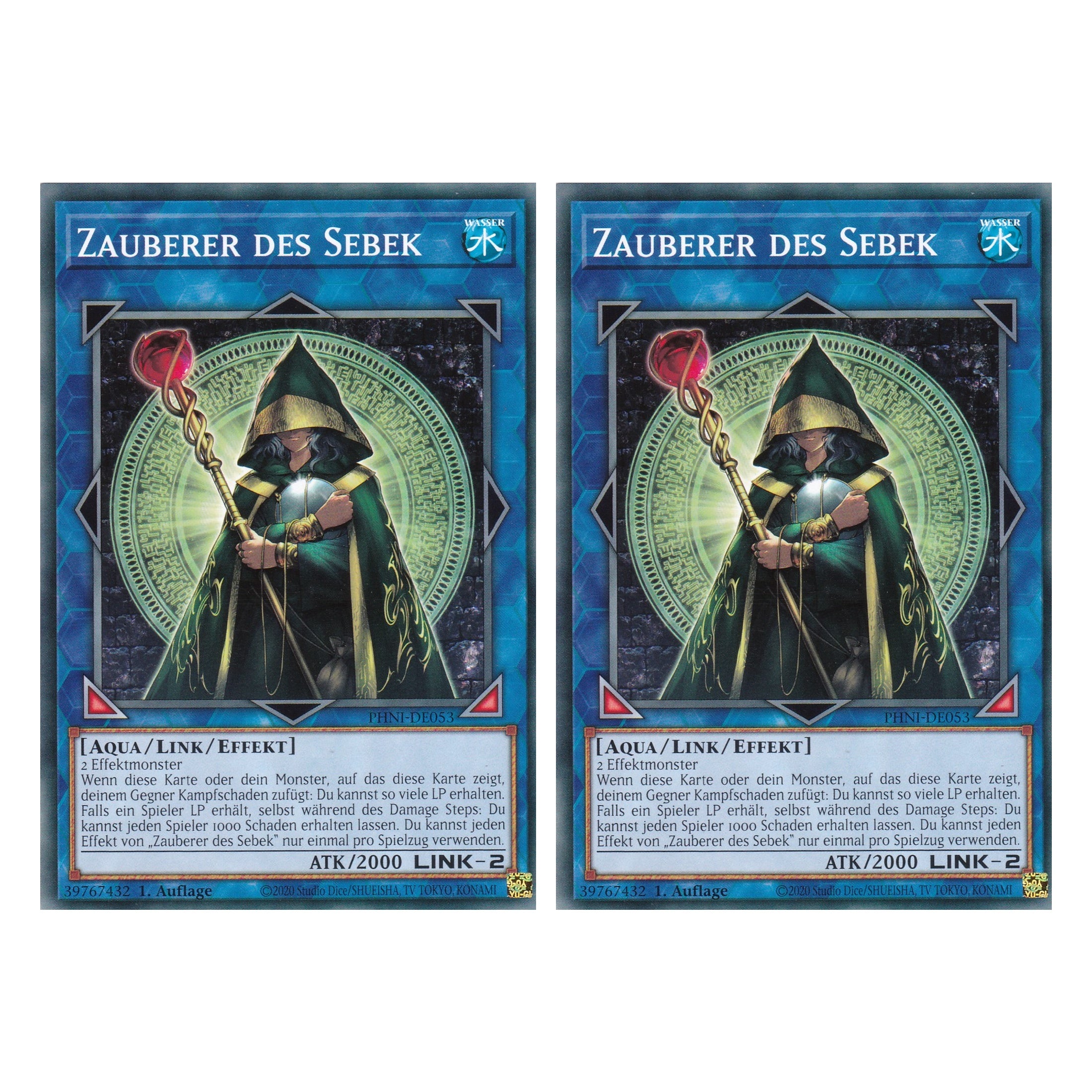 Zauberer des Sebek - PHNI-DE053 - Common - Deutsch - 1. Auflage - Phantom Nightmare - Duo Set (2 Stück) - Yu-Gi-Oh!