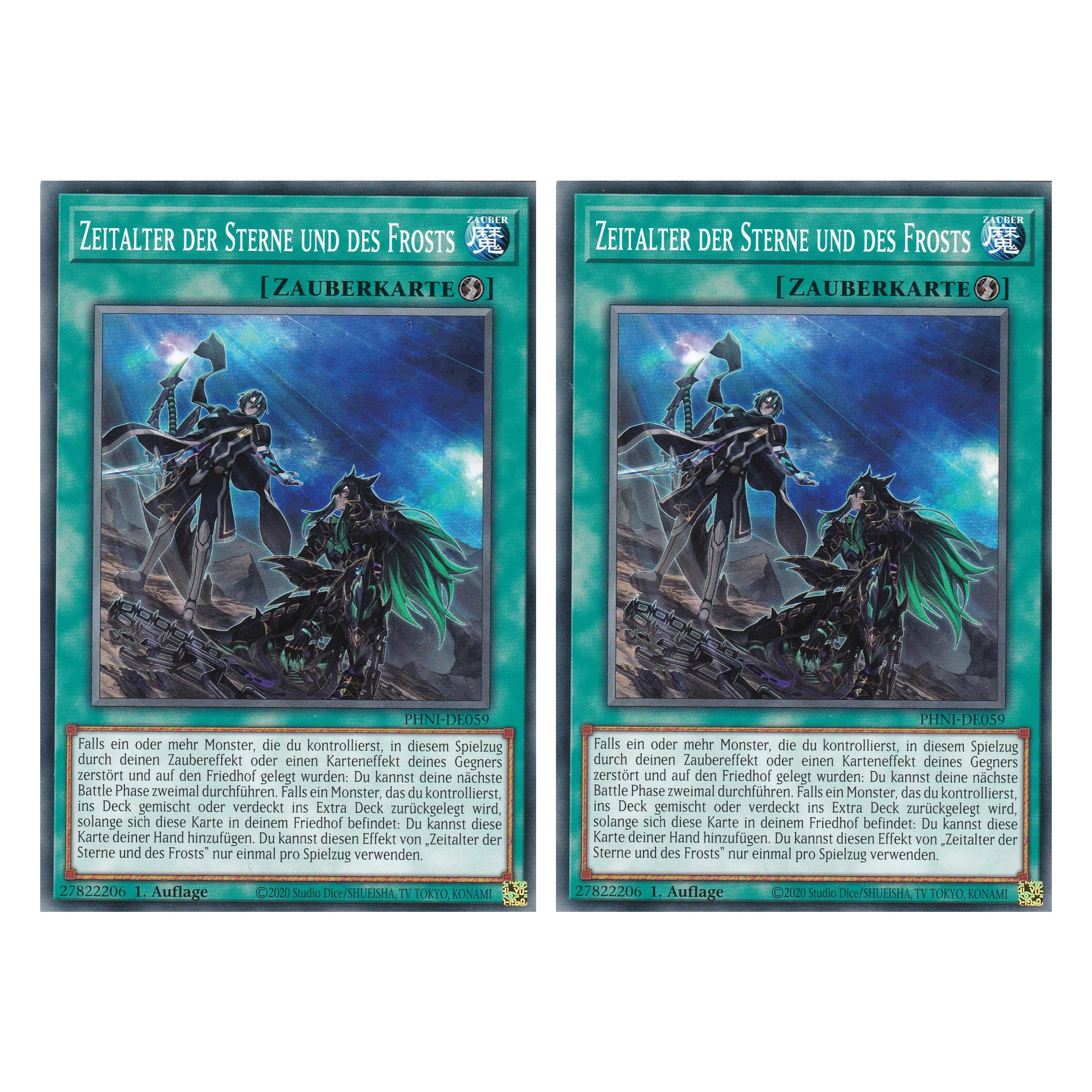 Zeitalter der Sterne und des Frosts - PHNI-DE059 - Common - Deutsch - 1. Auflage - Phantom Nightmare - Duo Set (2 Stück) - Yu-Gi-Oh!
