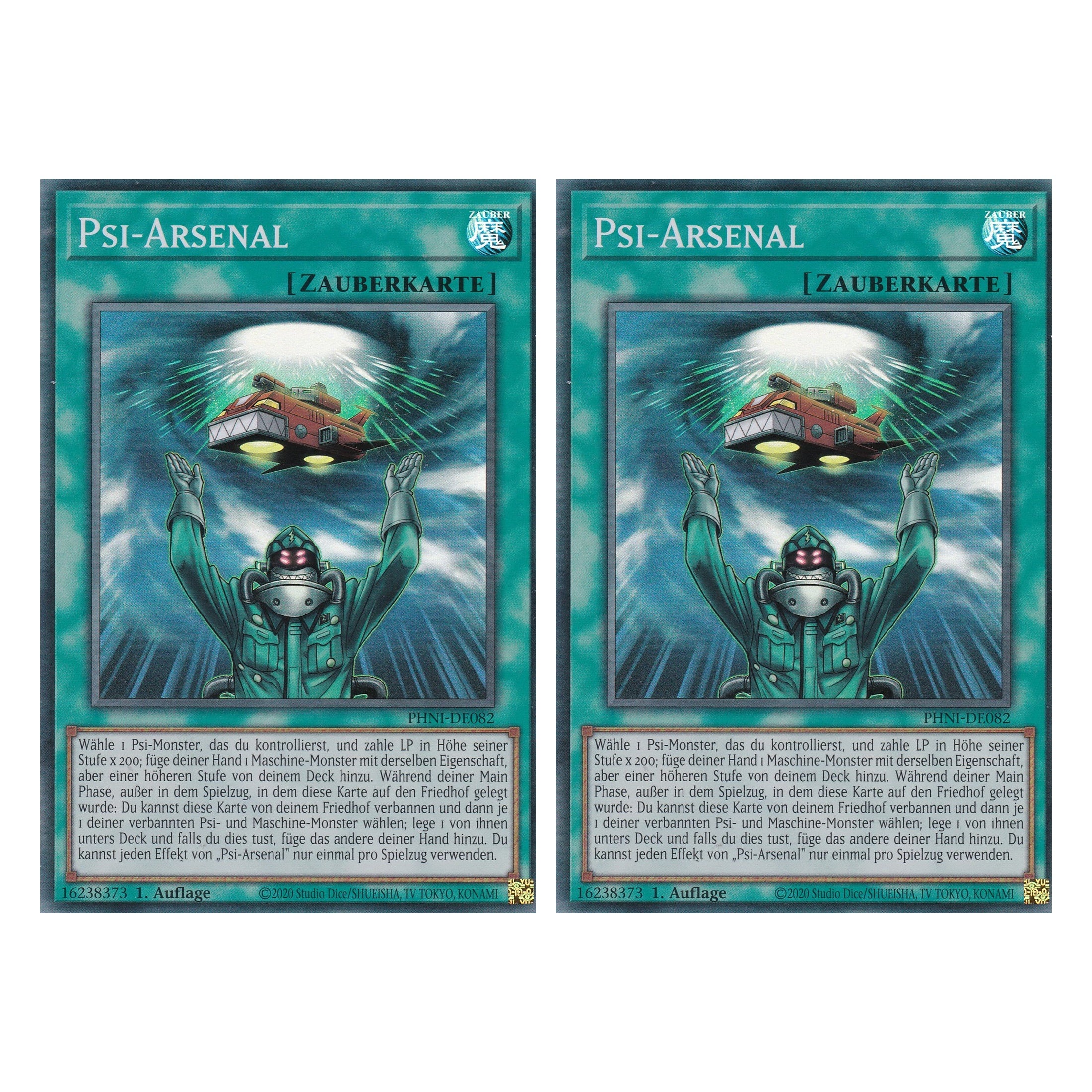 Psi - Arsenal - PHNI-DE082 - Super Rare - Deutsch - 1. Auflage - Phantom Nightmare - Duo Set (2 Stück) - Yu-Gi-Oh!