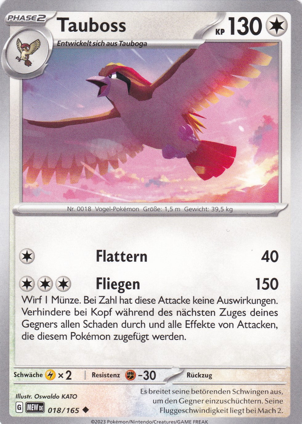 Tauboss - 18 / 207 - Uncommon - Karmesin & Purpur – 151 - Pokemon