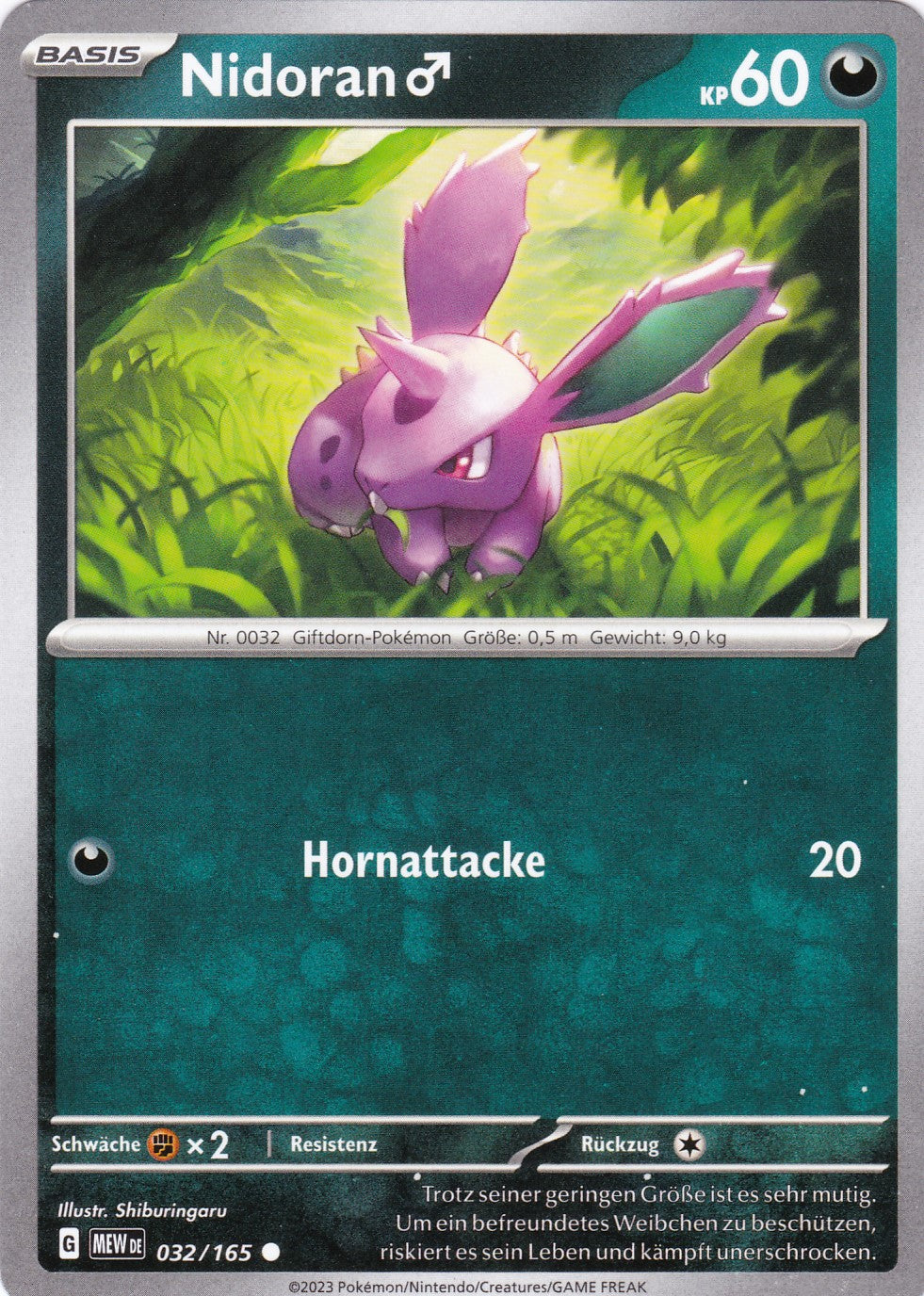 Nidoran - 32 / 207 - Common - Karmesin & Purpur – 151 - Pokemon