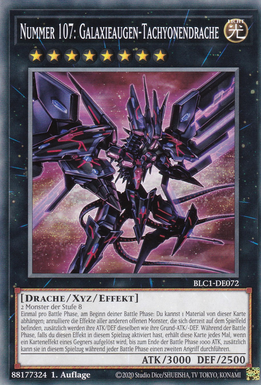 Nummer 107: Galaxieaugen-Tachyonendrache - BLC1-DE072 - Common - 1. Auflage - DEUTSCH - Battles of Legends: Chapter 1