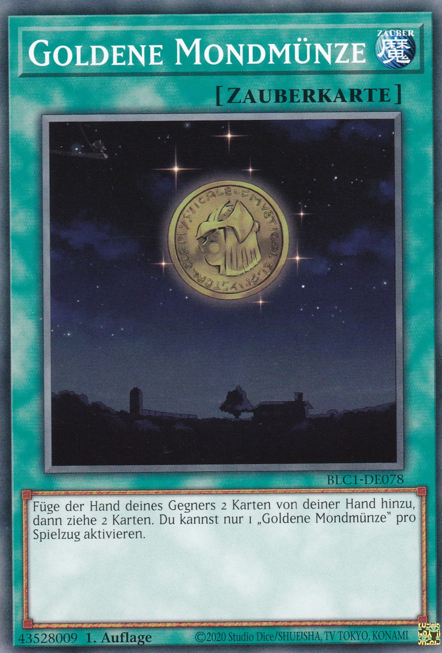 Goldene Mondmünze - BLC1-DE078 - Common - 1. Auflage - DEUTSCH - Battles of Legends: Chapter 1