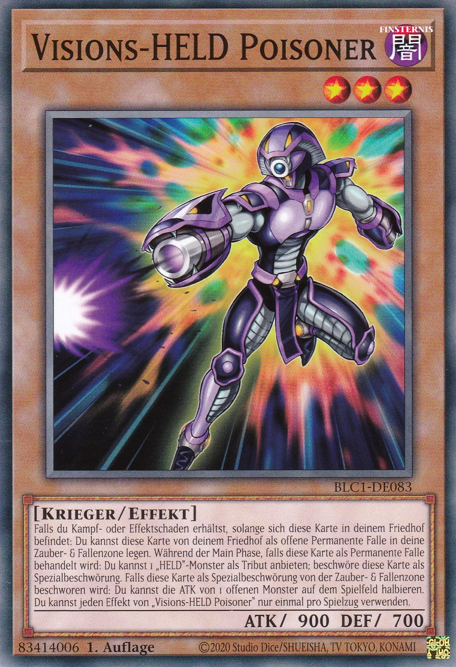 Visions-HELD Poisoner - BLC1-DE083 - Common - 1. Auflage - DEUTSCH - Battles of Legends: Chapter 1