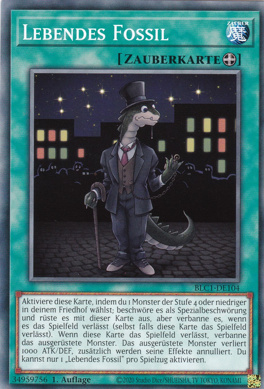 Lebendes Fossil - BLC1-DE104 - Common - 1. Auflage - DEUTSCH - Battles of Legends: Chapter 1