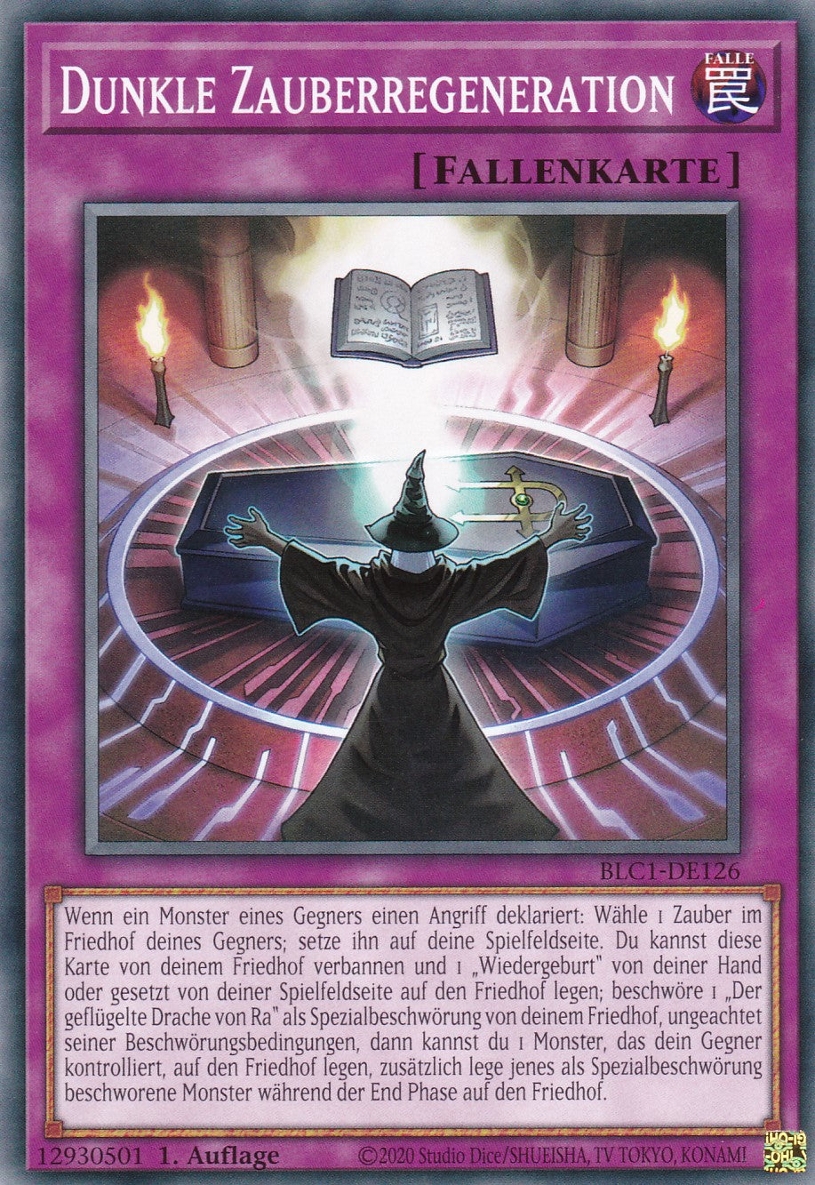 Dunkle Zauberregeneration - BLC1-DE126 - Common - 1. Auflage - DEUTSCH - Battles of Legends: Chapter 1