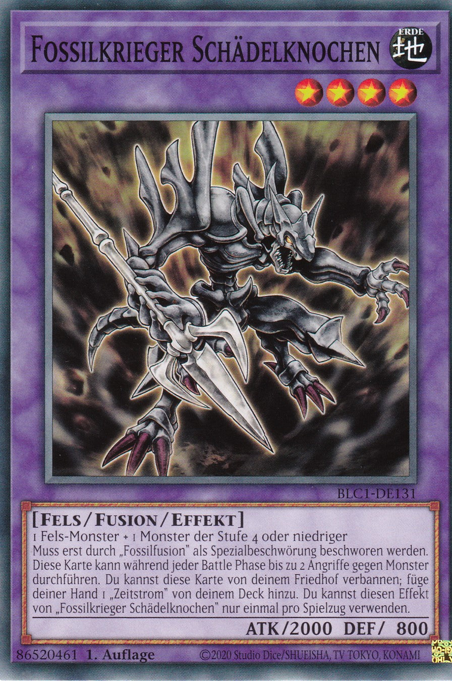 Fossilkrieger Schädelknochen - BLC1-DE131 - Common - 1. Auflage - DEUTSCH - Battles of Legends: Chapter 1