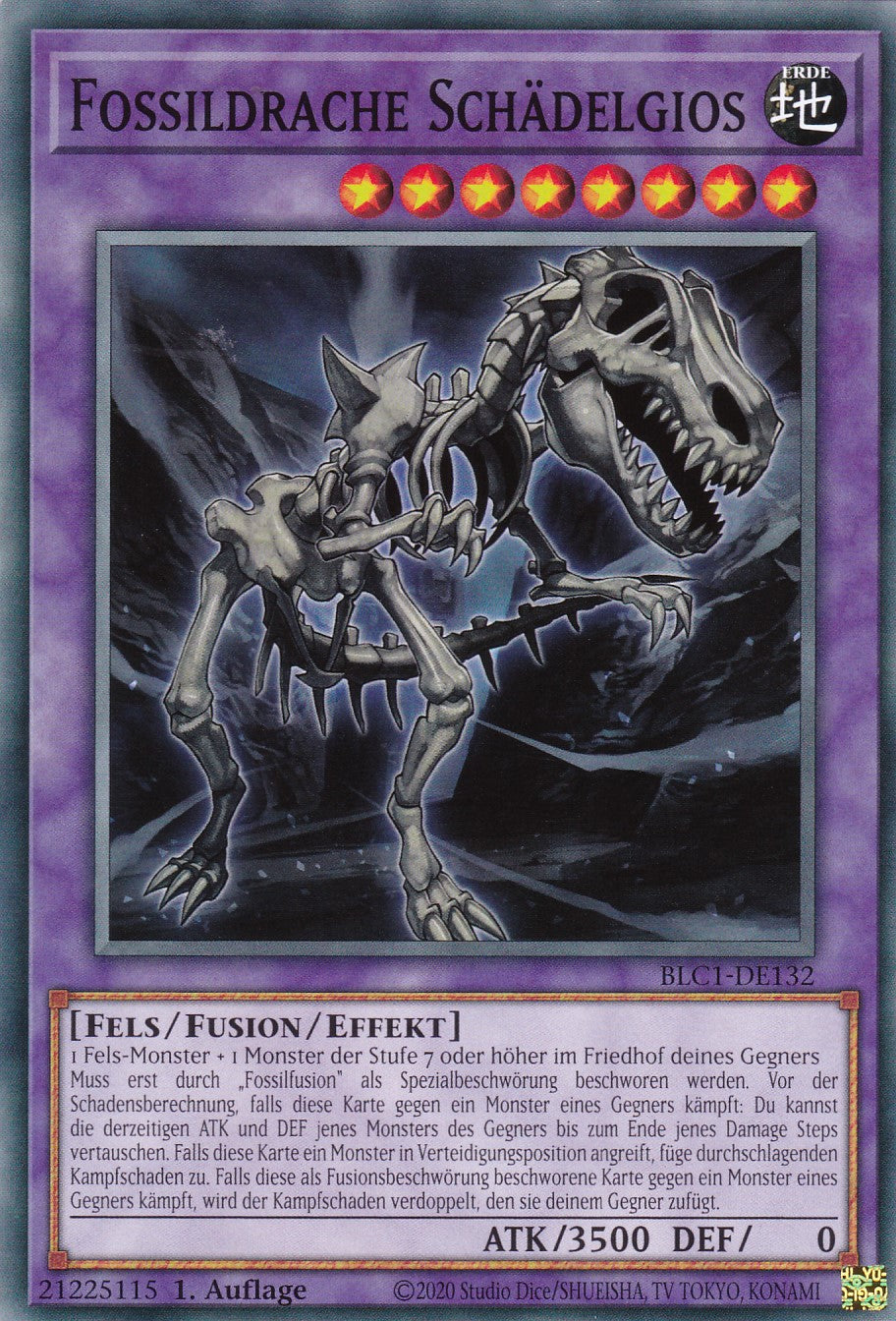 Fossildrache Schädelgios - BLC1-DE132 - Common - 1. Auflage - DEUTSCH - Battles of Legends: Chapter 1