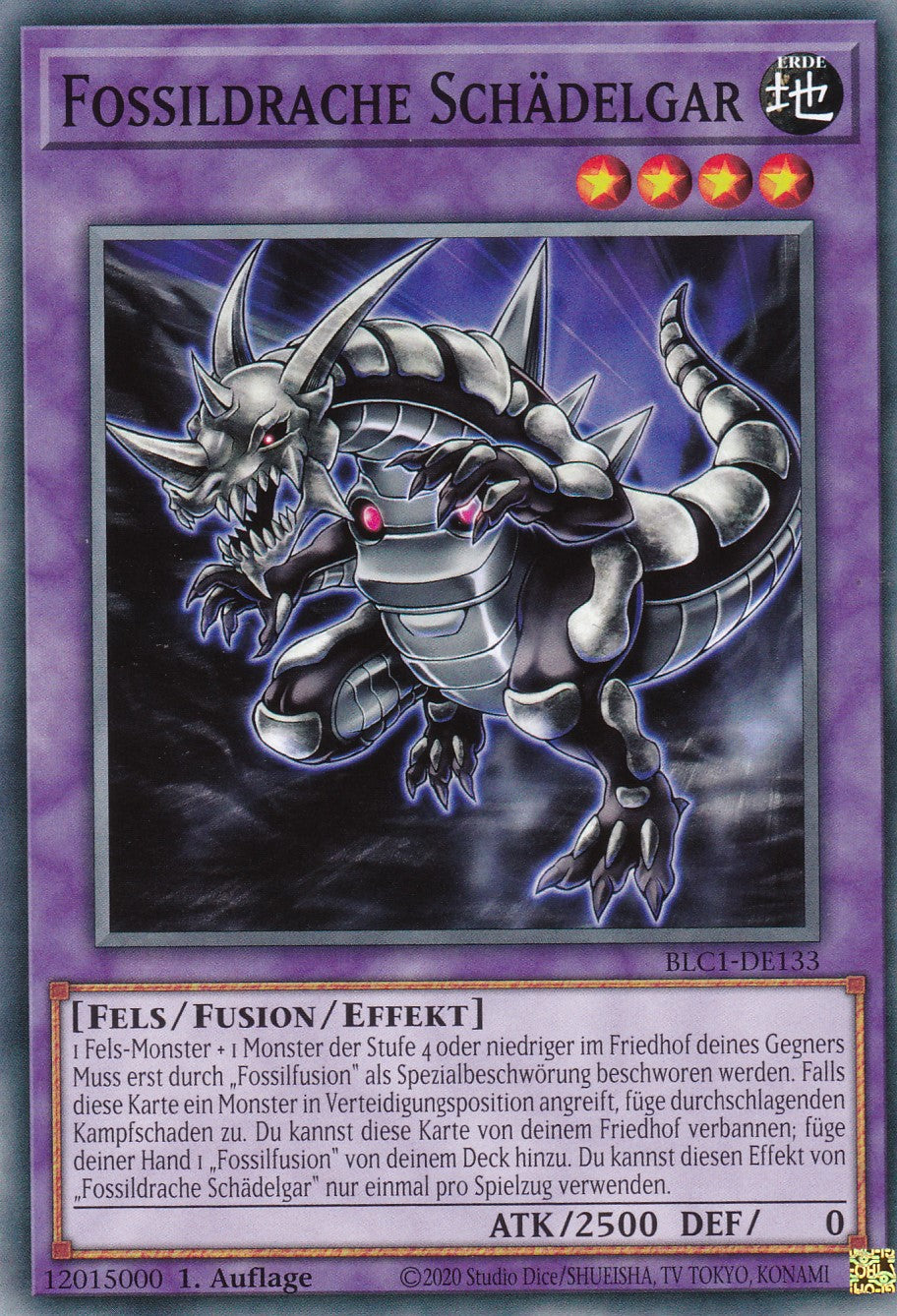 Fossildrache Schädelgar - BLC1-DE133 - Common - 1. Auflage - DEUTSCH - Battles of Legends: Chapter 1