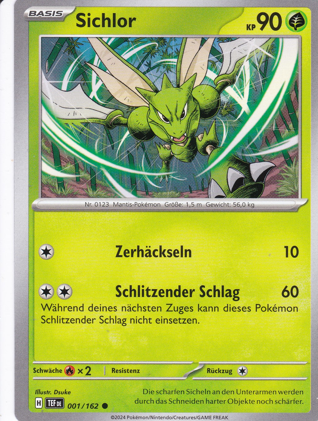 Sichlor - 1 / 218 - Common - Gewalten der Zeit - Pokemon