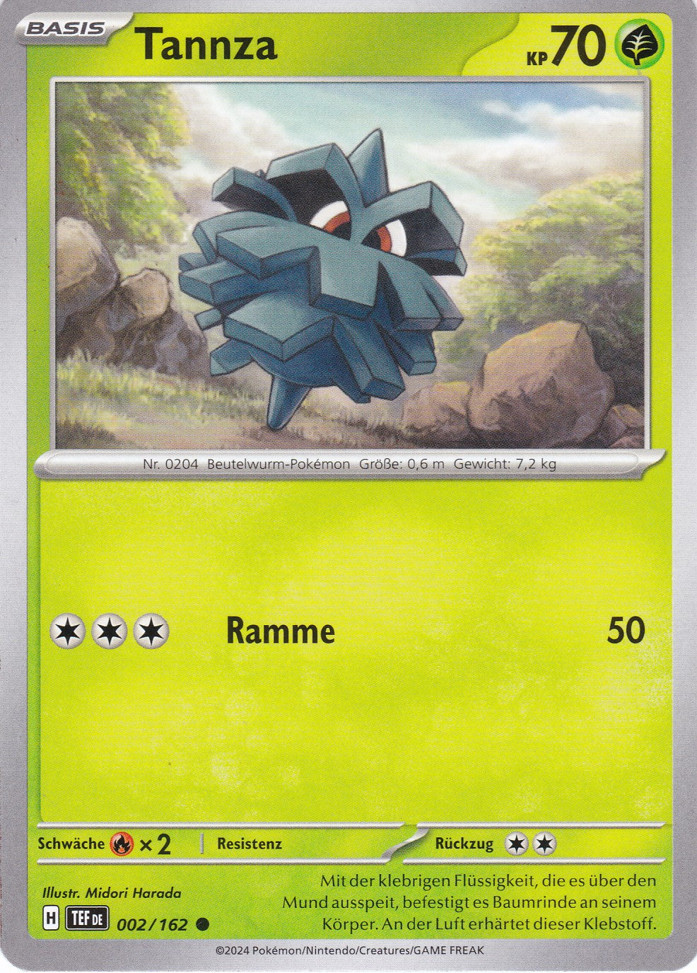 Tannza - 2 / 218 - Common - Gewalten der Zeit - Pokemon