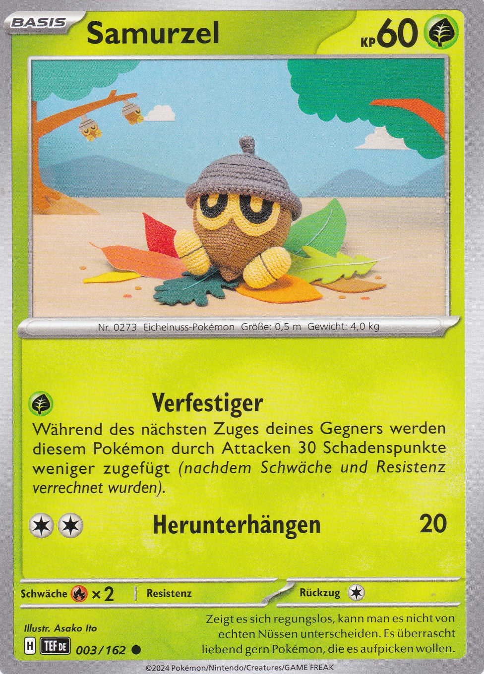 Samurzel - 3 / 218 - Common - Gewalten der Zeit - Pokemon