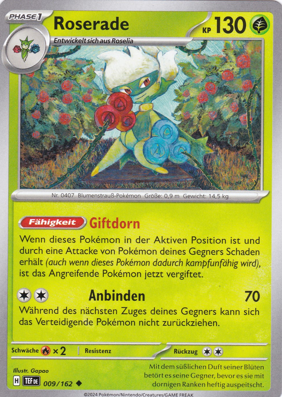 Roserade - 9 / 218 - Uncommon - Gewalten der Zeit - Pokemon