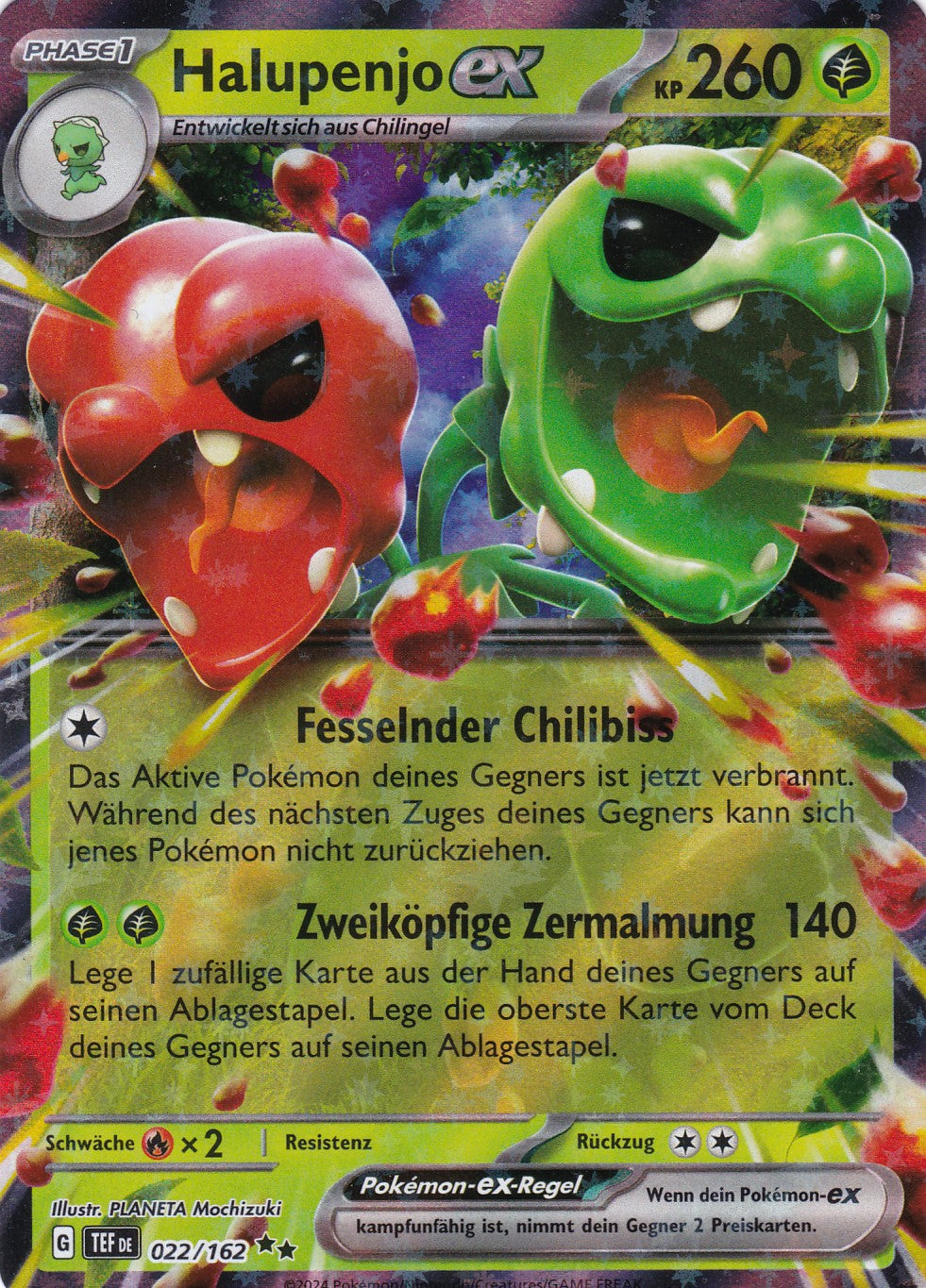 Halupenjo ex - 22 / 218 - Double Rare - Gewalten der Zeit - Pokemon