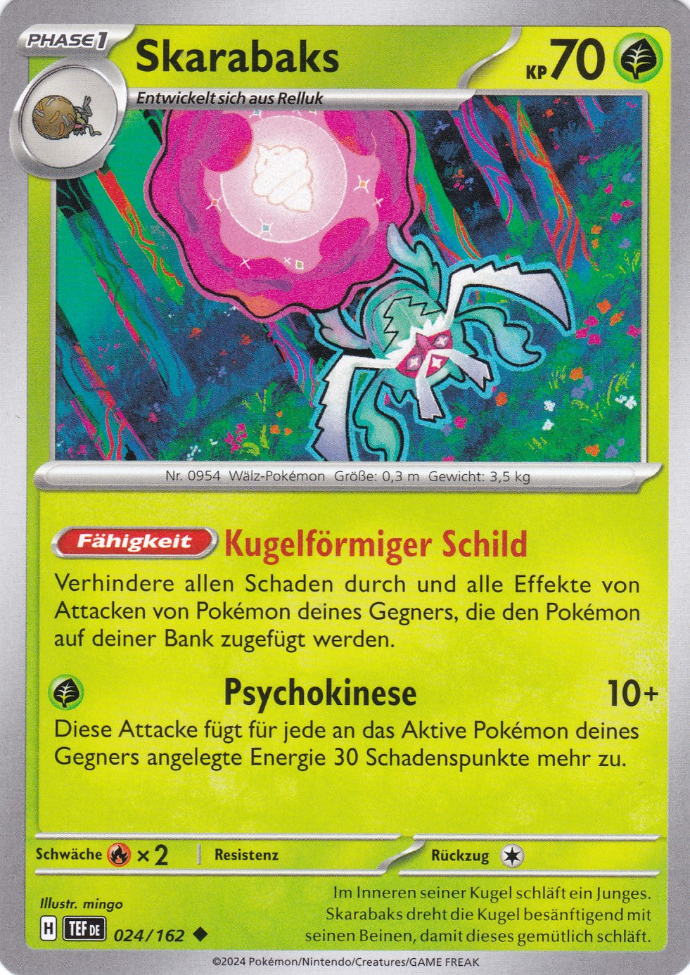 Skarabaks - 24 / 218 - Uncommon - Gewalten der Zeit - Pokemon