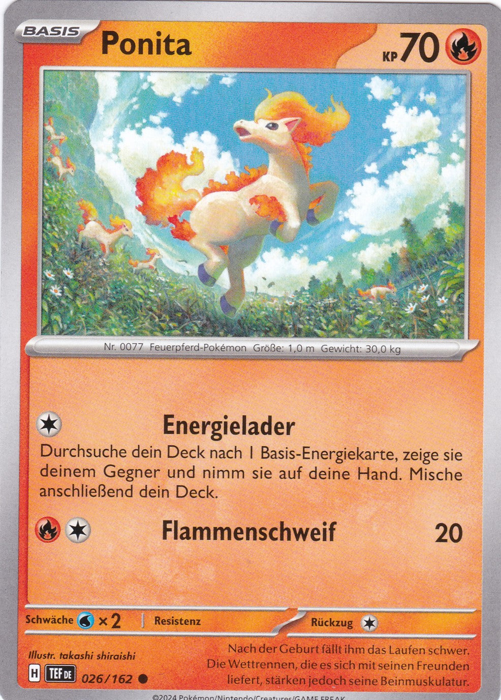 Ponita - 26 / 218 - Common - Gewalten der Zeit - Pokemon
