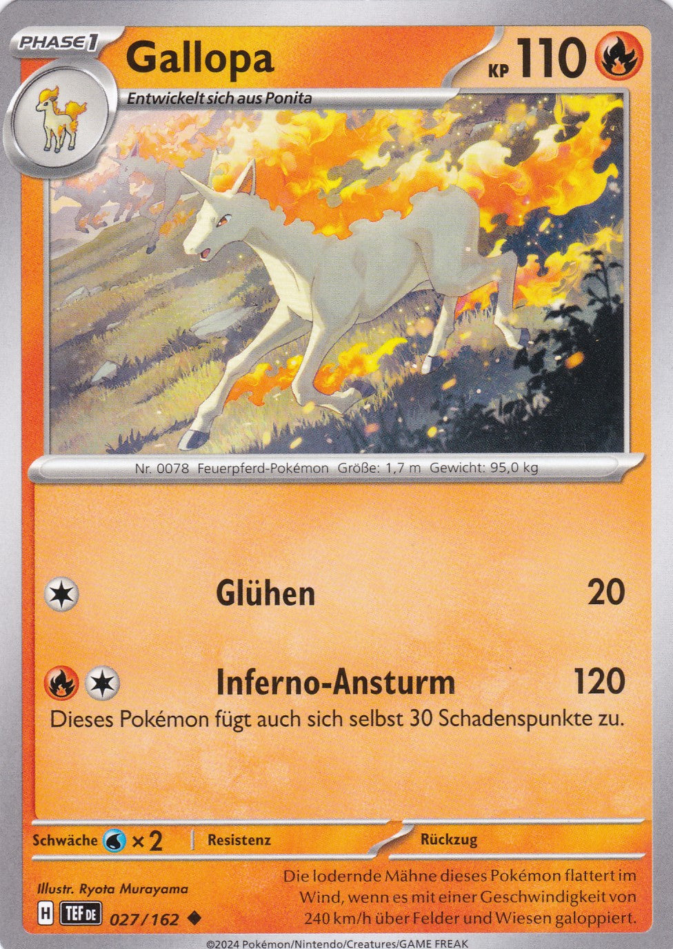 Gallopa - 27 / 218 - Uncommon - Gewalten der Zeit - Pokemon