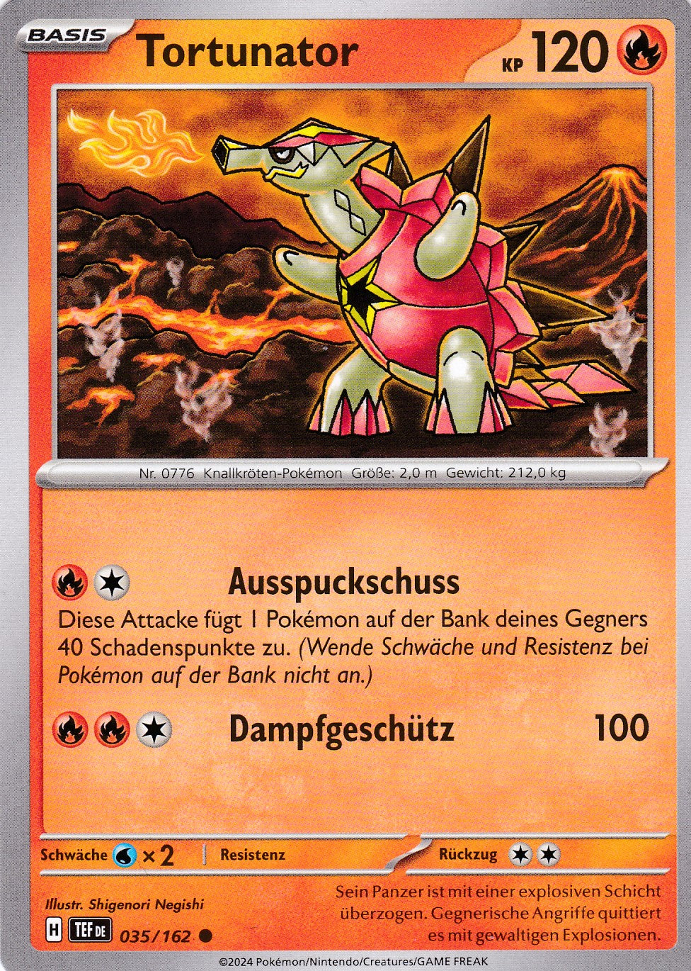 Tortunator - 35 / 218 - Common - Gewalten der Zeit - Pokemon