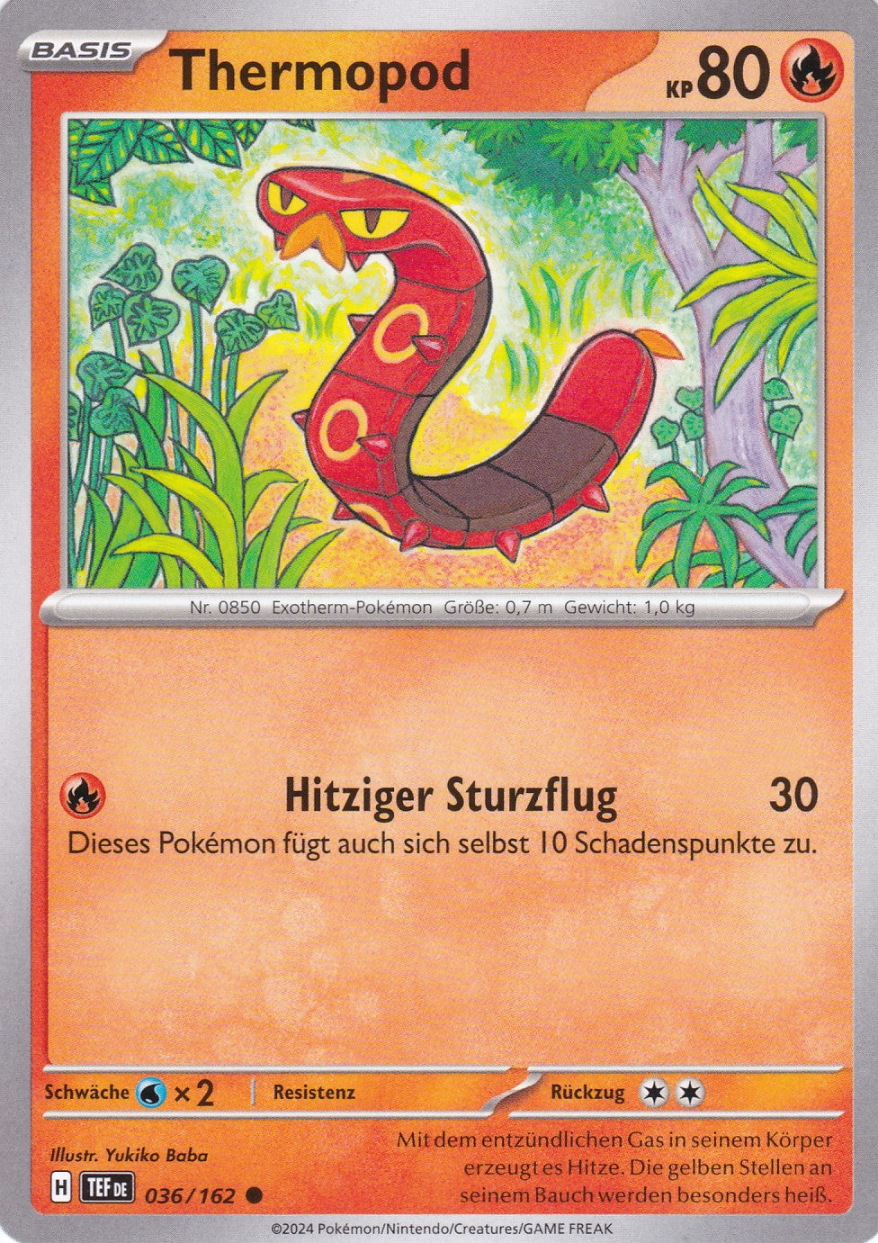 Thermopod - 36 / 218 - Common - Gewalten der Zeit - Pokemon