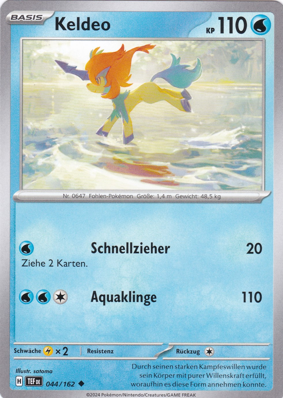 Keldeo - 44 / 218 - Uncommon - Gewalten der Zeit - Pokemon