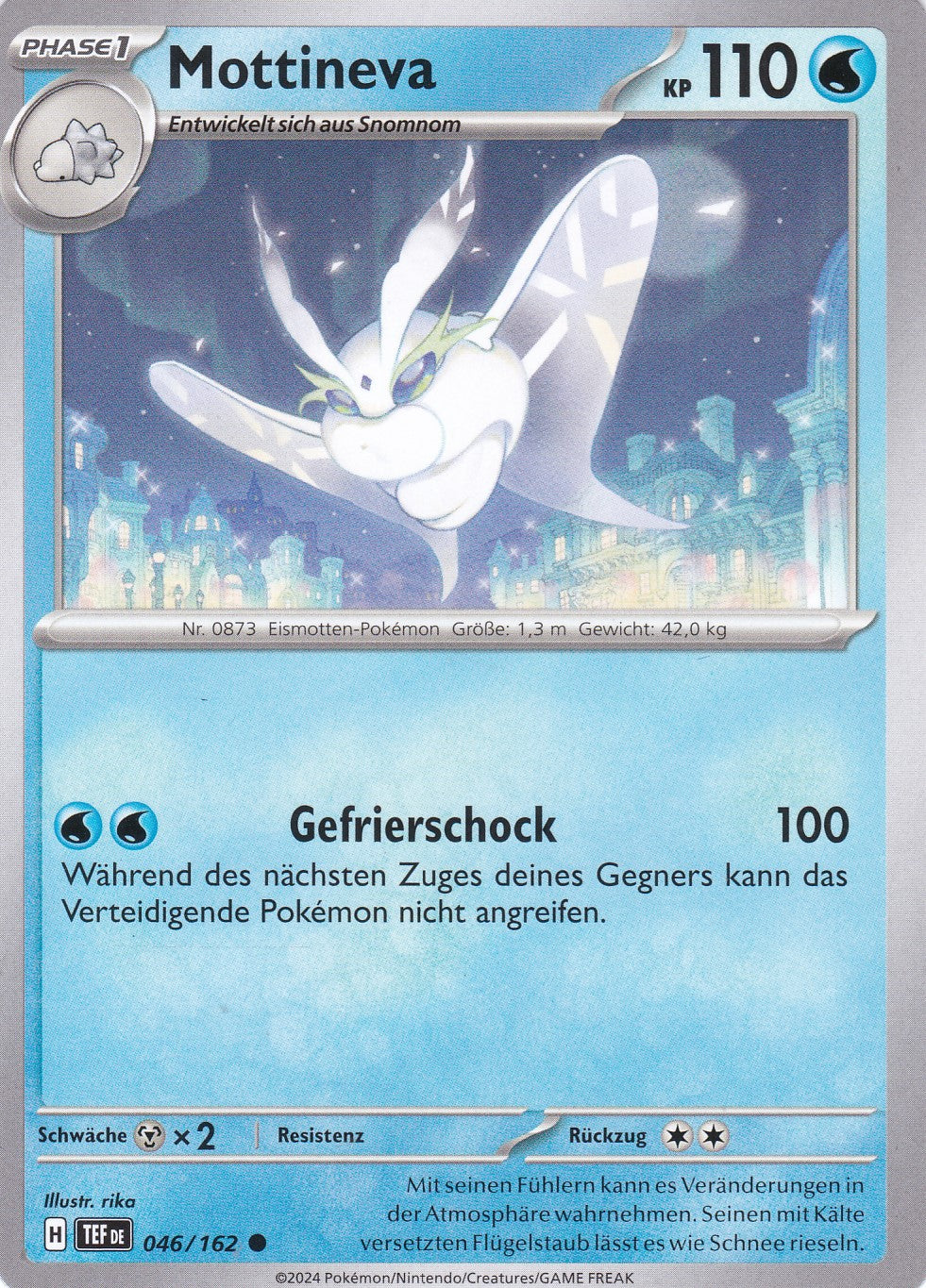 Mottineva - 46 / 218 - Common - Gewalten der Zeit - Pokemon